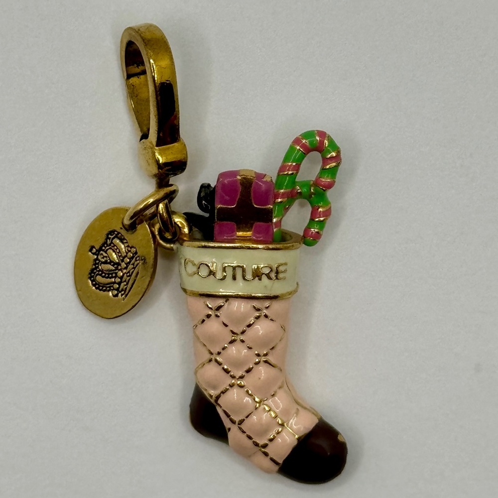 Juicy Couture 2008 Limited Edition Pink Stocking Charm – 100% Authentic